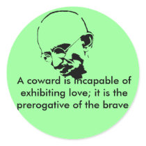 Customizable Mohandas Gandhi Quote Sticker