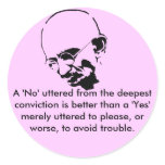 Customizable Mohandas Gandhi Quote Stickers