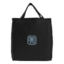 Customizable Monogram Embroidered Initials Bag embroidered bags