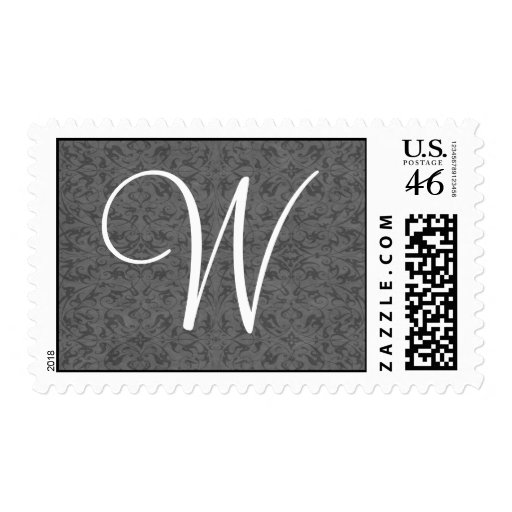 Customizable Monogram Postage Stamp