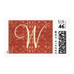 Customizable Monogram Postage Stamps