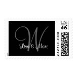 Customizable Monogram Postage Stamps
