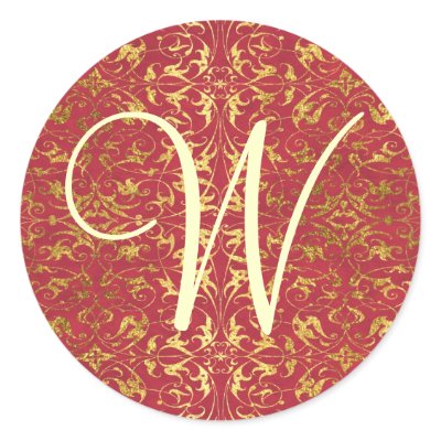 Customizable Monogram Stickers