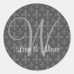 Customizable Monogram Stickers