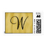 Customizable Monogram Yellow Wedding Postage