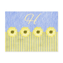 Customizable Monogrammed Spring Cards, Postage postcards