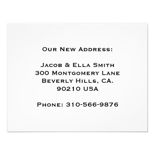 Customizable Moving Announcement