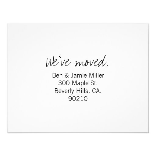 Customizable Moving Announcement