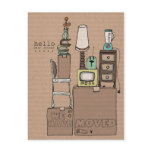 customizable moving postcard