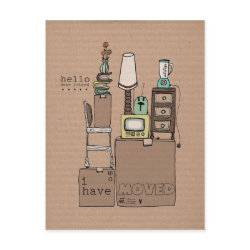 customizable moving postcard-i have moved postcard