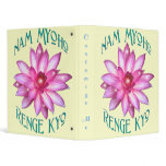 Customizable "Nam Myoho Renge Kyo" Buddhism Binder
