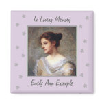 Customizable Name and Photo Remembrance Magnets