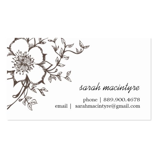 Customizable Networking / Calling Cards Business Card Templates (front side)
