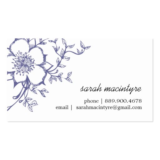 Customizable Networking / Calling Cards Business Card (front side)