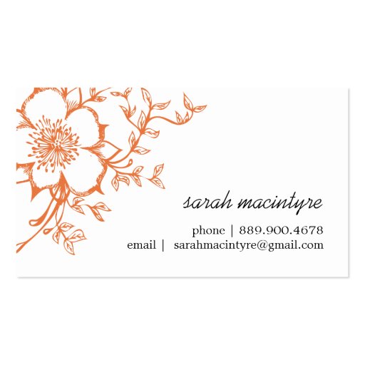 Customizable Networking / Calling Cards Business Card Template (front side)