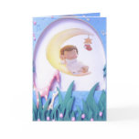 Customizable New Baby  Announcement Greeting Card