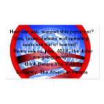 Customizable No Obama Wind Shield Card Business Card Templates