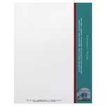Customizable oil drilling rig watercolor letterhead template