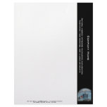 Customizable oil drilling rig watercolor customized letterhead