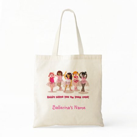 Buy this ballet bag on Zazzle Customizable On Your Toes Ballerina Bag bag