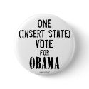 customizable ONE VOTE FOR OBAMA button by ivoted customizable ONE VOTE FOR OBAMA button