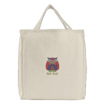 Customizable Owl Lover Embroidered Tote Bag embroidered bags