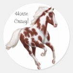 Customizable Paint Pinto Horse Sticker