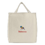 Embroidered Gifts for Birders Embroidered Tote Bag
