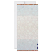 Customizable paisley designs wedding gift full color rack card