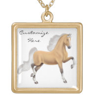 Customizable Palomino Walking Horse Necklace