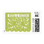 Customizable Papel Picado Flag - Green Stamp