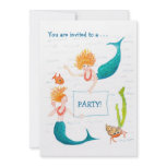Customizable Party Invitation - Mermaids