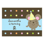 Customizable Party Mouse Birthday Party Invitatons Announcements