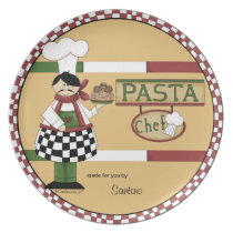 Customizable Pasta Chef Party Plate