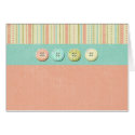 Customizable Pastel Buttons and Stripes Cards