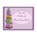 Customizable Pastel Topsy Turvy Cake Recipe Card by kithseer