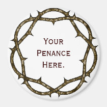 Customizable Penance Magnet for Lent magnets