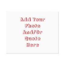 Customizable Personal Canvas Stretched Canvas Print