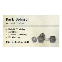 CUSTOMIZABLE Personal Trainer BC Business Card