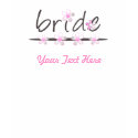 Customizable Petal Pink Bridal Tee Shirt shirt