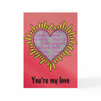 Customizable photo card cards