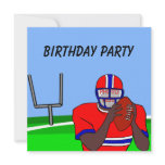 Customizable photo football party invitations AA