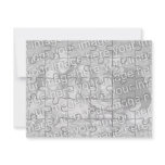 Customizable Photo "Mock" Puzzle Card-30 pieces Custom Invites