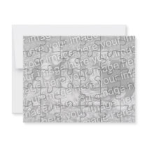 Customizable Photo "Mock" Puzzle Card-30 pieces Custom Invites
