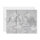 Customizable Photo "Mock" Puzzle Card-6 pieces Invites