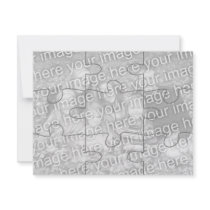 Customizable Photo "Mock" Puzzle Card-9 pieces Invitations