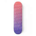 Customizable Photo Mural Skateboard Left Side