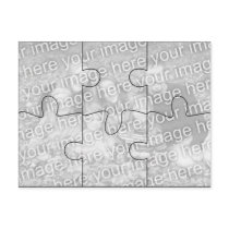 Customizable Photo Puzzle Greeting Card - 6 pieces postcards