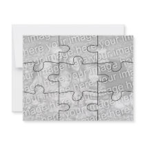 Customizable Photo Puzzle Greeting Card-9 pieces invitations by malibuitalian Customizable Photo Puzzle Greeting Card-9 pieces invitations