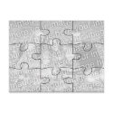 Customizable Photo Puzzle Greeting Card - 9 pieces postcard
